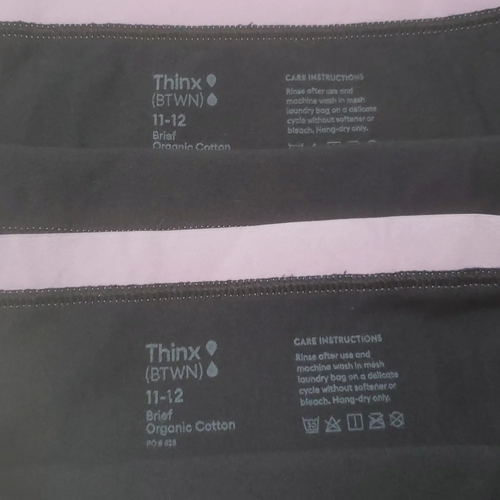 THINX  GIRLS  PERIOD  BRIEF   NEW  NO TAG, - Picture 5 of 7